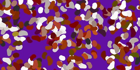 Light brown vector pattern with abstract shapes.