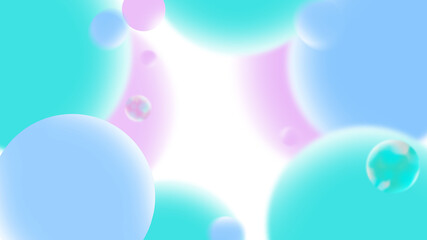 カラフルで抽象的な球体のバックグラウンド