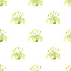 Beautiful flower pattern seamless background texture repeat wallpaper geometric vector