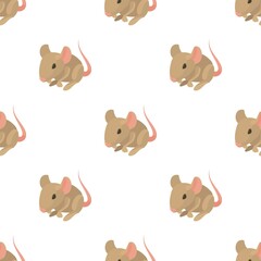 Rat pattern seamless background texture repeat wallpaper geometric vector