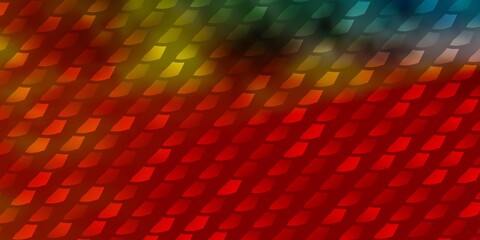 Fototapeta premium Light Multicolor vector backdrop with rectangles.
