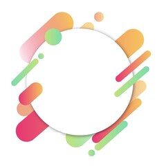 幾何学模様のフレーム・背景素材