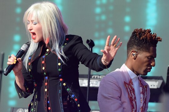 Cyndi Lauper, Jon Batiste on stage for Global Citizen Concert 2021 NYC - Part 2