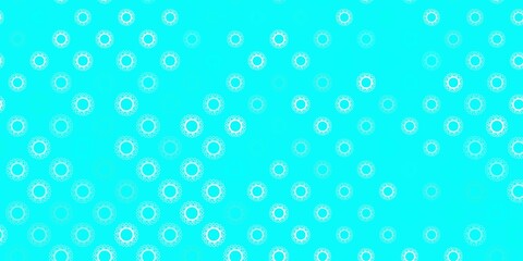 Light green vector backdrop with virus symbols.