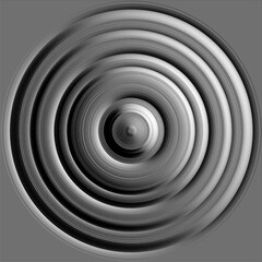 3d illustration abstraction metallic shine circles