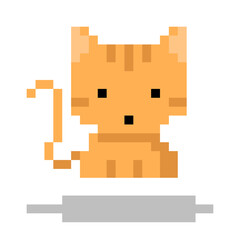 Cat Icon, Pixel 8 bit style