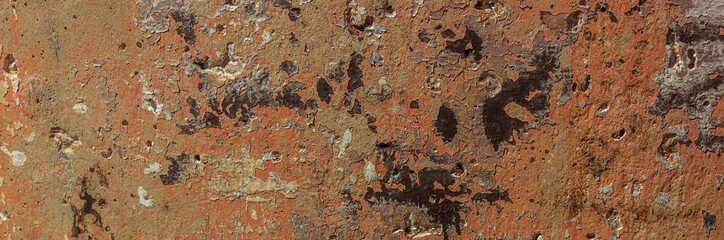 old concrete weathered painted wall texture wide panorama view