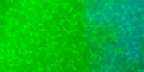 Fototapeta na wymiar Light Green vector background with polygonal style.