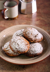 Sticky date cookies covered