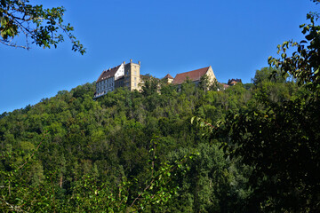 Fototapeta na wymiar Schloss Weitenburg im Neckartal; Landkreis Tübingen; Baden Württemberg; Deutschland
