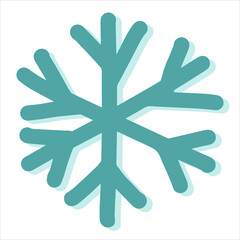 Vector hand-drawn illustration. Snowflakes doodle for icons, illustrations, pattern, backgrounds and stickers.