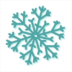 Vector hand-drawn illustration. Snowflakes doodle for icons, illustrations, pattern, backgrounds and stickers.