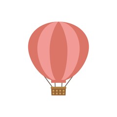 Naklejka premium シンプルなピンク色の気球