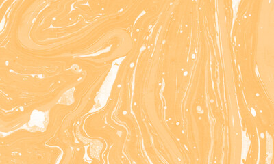 Liquid marble painting background design with burnished gold color