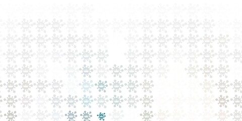 Light Gray vector template with flu signs.