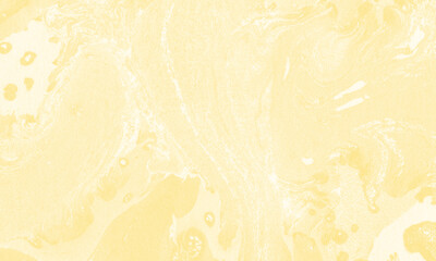 Abstract liquid marble painting background print with mustard color