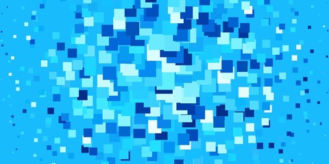 Fototapeta premium Light BLUE vector template in rectangles.