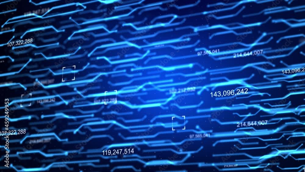 Poster abstract background with dot and connection line for data networking, technology cyber and futuristi