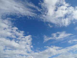秋の空と雲