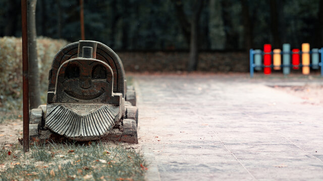 Train, Train in the forest, lonely train, lonely train in the forest, autumn train, children's train, children's railway