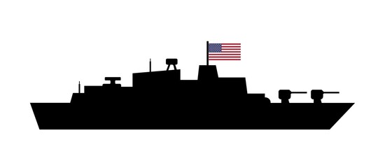 Destroyer, navire militaire américain, icône