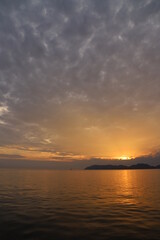 山口県　瀬戸内海の夕陽