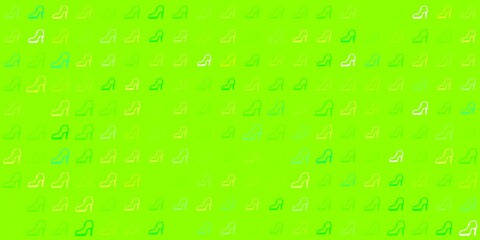 Light green, yellow vector texture with women's rights symbols.