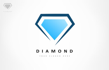 diamond logo vector gemstone design