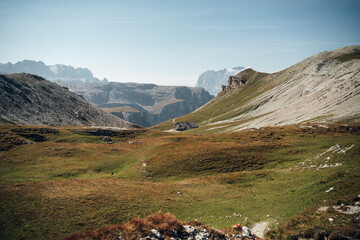 Ascending Piz de Puez