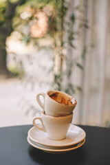 two cups of coffee