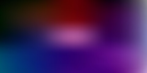 Dark multicolor vector blurred backdrop.
