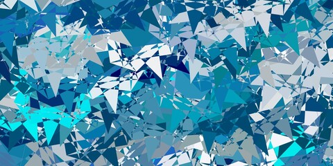 Light Blue, Green vector background with polygonal forms.