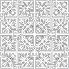 Vector pattern with symmetrical elements . Repeating geometric tiles from striped elements. black patterns.