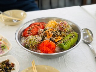모듬 물회