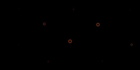 Dark green, yellow vector background with covid-19 symbols.