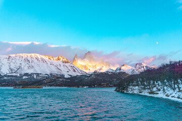 Mount Fitzroy is a mountain in the Andes Mountains in the Patagonia region of Chile, Argentina. It is 3,375 m above sea level. It forms part of the World Heritage-listed Los Glaciares National Park.
