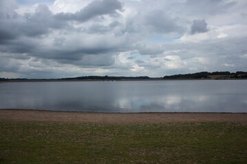 clouds over the lake
