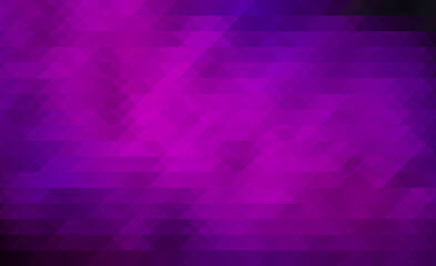 abstract retro pattern of triangle geometric shapes. colorful purple, violet, blue, black gradient mosaic backdrop. geometric hipster triangular background for template, banner, adsvertising.