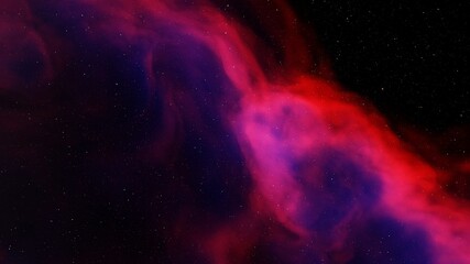 colorful nebula, science fiction wallpaper 3d illustration
