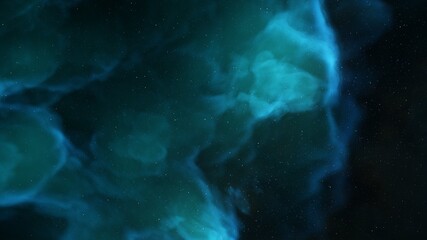 colorful nebula, science fiction wallpaper 3d illustration