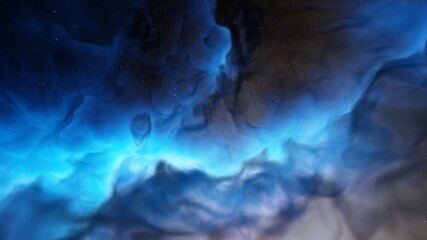 colorful nebula, science fiction wallpaper 3d illustration