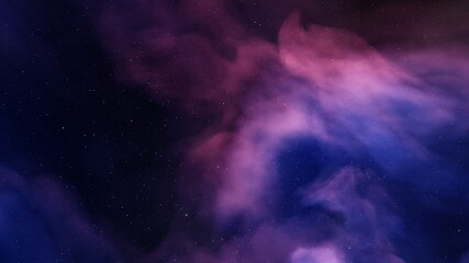 colorful nebula, science fiction wallpaper 3d illustration