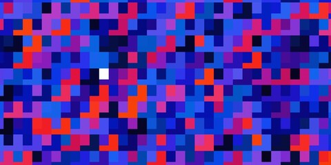 Light Blue, Red vector pattern in square style.