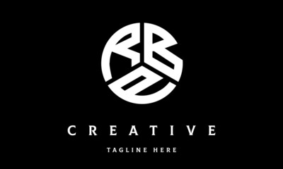 RBP circle three letter logo vector