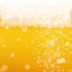 Lager beer. Background with craft splash. Oktoberfest foam. Germ