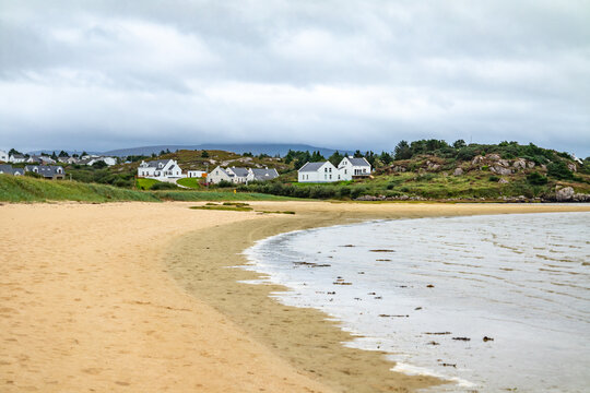 Bunbeg beach with Bad Eddie in the background, Bunbeg, Co. Donegal, Ireland