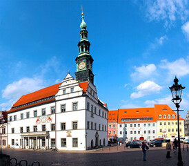 Marktplatz Pirna, Sachsen, Sächsische Schweiz, Deutschland