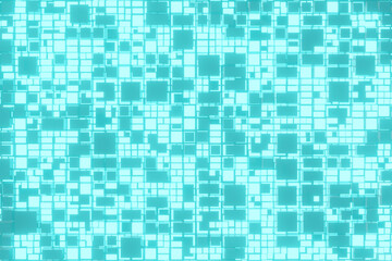 Abstract background of a technology surface with luminous parts. 3D rendering