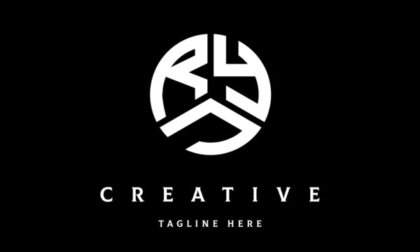 RYJ circle three letter logo