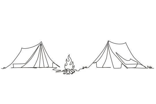 Tent Sketch Vector Art, Icons, and Graphics for Free Download